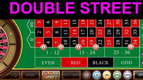 roulette double street payout.